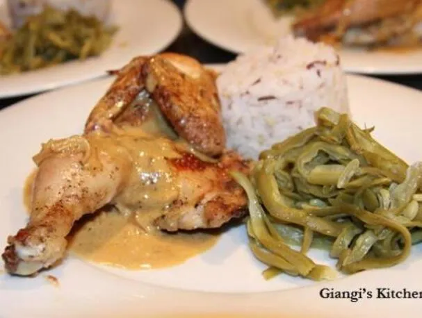Cornish Game Hen mit Whisky-Sahne-Soße