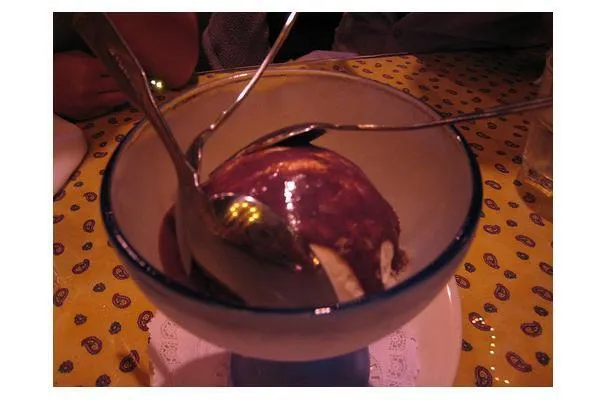 Knoblauch-Eiscreme
