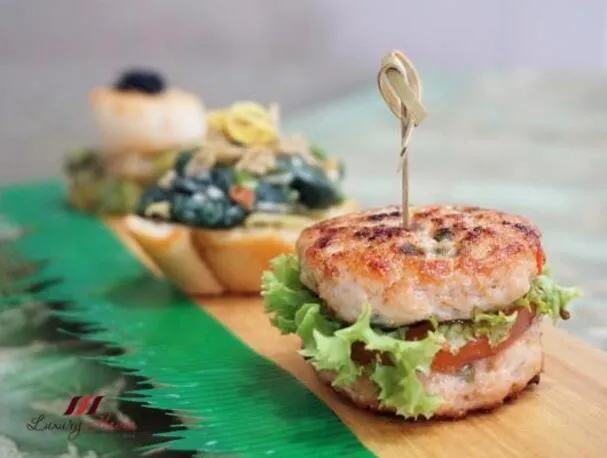 Gesunde Mini-Hähnchenburger
