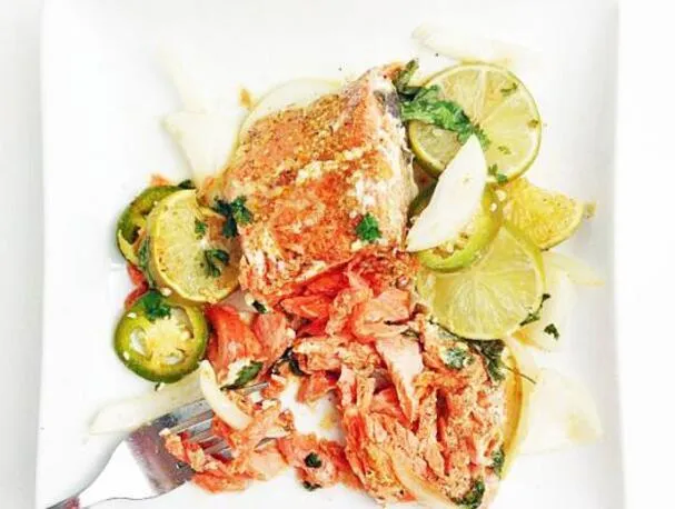 Jalapeno-Limetten-Lachs in Folienpäckchen