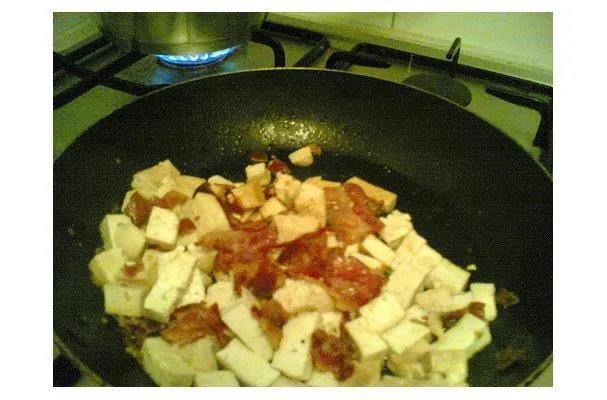 Tofu mit Bacon-Geschmack