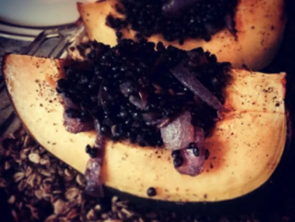 Gebratener Eichelkürbis