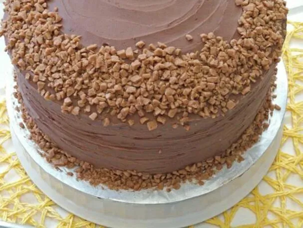 Gesprenkelter Toffee Kuchen