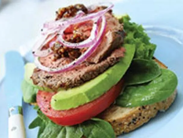 Steak-Sandwiches mit Tomaten-Avocado-Salsa