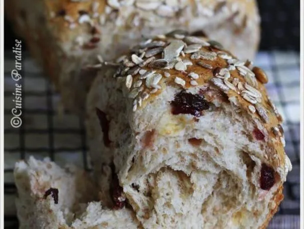 Vollkorn-Cranberry-Mehrkornbrot