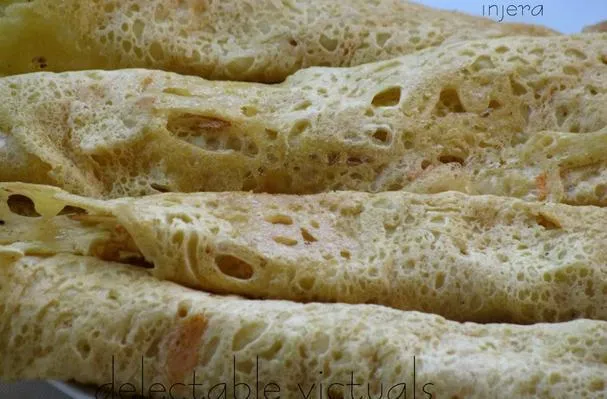 Yeshimbra Injera: Kichererbsenmehl-Injera