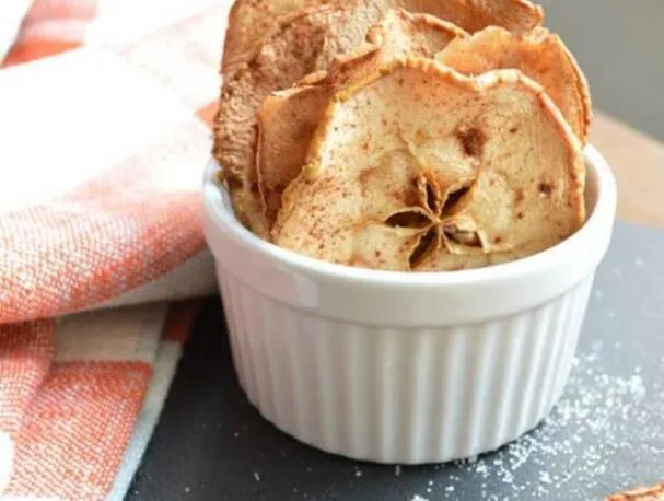 Zimtsüße Apfelchips